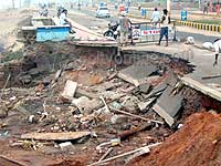 Havoc caused by heavy rains lashing vizag city