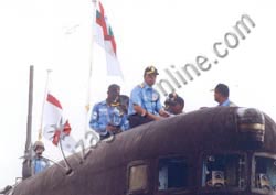 CHIEF OF THE NAVAL STAFF REVIEWS SUBMARINE OPERATIONS
