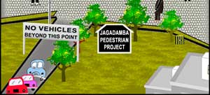 Clean and green Jagadamba junction