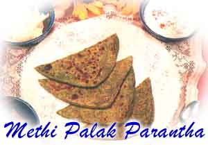 METHI PALAK PARANTHA