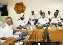 VICE ADMIRAL GANESH MAHADEVAN CHAIRS MID-YEAR REFIT REVIEW AT VISAKHAPATNAM