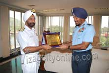 AIR MARSHAL SP SINGH AT EASTERN NAVAL COMMAND