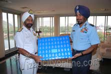 AIR MARSHAL SP SINGH AT EASTERN NAVAL COMMAND