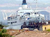 MV Doulos anchored at Vizag Port