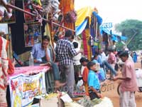 Diwali crackers shops at Vizag.