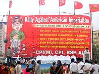 Left parties rally and public meeting at beach road.