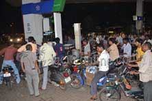 Protests on petro price hike Rs. 80.16 per litre