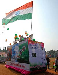 Republic Day celebrations in Vizag.