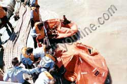 RESCUE AT SEA BY COAST GUARD