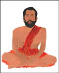 Oil painting of Sri Ramakrishna Paramhansa