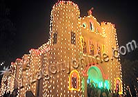 Illuminated look of Ross Hill chapel