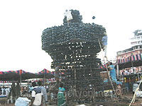 Giant Sivalingam on Rama Krishna Beach