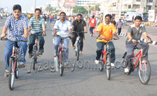Zonal commissioners cycling on vehicle free zone