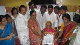 Renowned personality and humanitarian Dr C.Mangamma garu felicitated