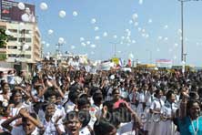 world peace rally held