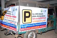 Publicity on Cellar using by vehiculars in Dabha gardens and Dwarakanagar roadsC
