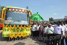 Collector inaugurates Indra AC buses 