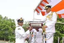 PASSING OUT PARADE AT SATAVAHANA FOR BASIC SUBMARINE COURSE 
