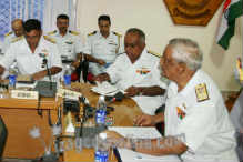 VICE ADMIRAL GANESH MAHADEVAN CHAIRS MID-YEAR REFIT REVIEW AT VISAKHAPATNAM 