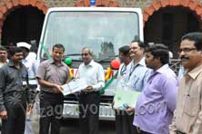 Lav  Agarwal District collector Inauguration New Ambulance Donated by  HPCL