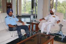 AIR MARSHAL SP SINGH AT EASTERN NAVAL COMMAND