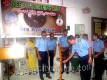 EYE SCREENING CAMP HELD AT INS KALINGA
