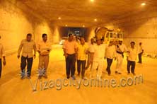 commissioner inspecting under pass way