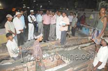 commissioner inspecting under pass way