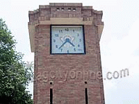 Clock at AU Engineering college entrance