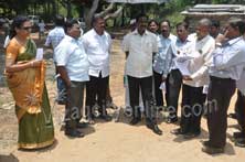 Commissioner instructing to complete office complex at mudasarlova