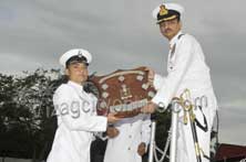 Passing out parade for shipwright apprentices