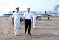 Arrival of Chilean Navy Commander-in-Chief at INS Dega