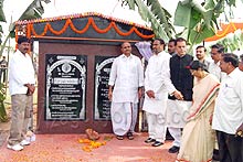 Stone laid for BT road from Devarapalle