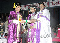 The 71st and 72nd Convocation of Andhra University