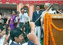 Bharat Ratna and Former President of India Dr. A.P.J. Abdul Kalam visited Sri Sathya Sai Vidya Vihar