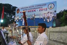 Indian Navy Band Enthrals Public at Shivaji Park