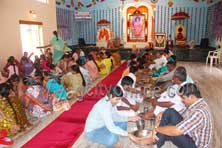 Children Perform 'PADA PUJA' to  Parents on the EVE of 'ESWARAMMA DAY'