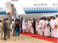 Prime Minister at the Visakhapatnam airport