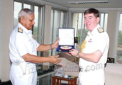 Admiral Sir Mark Stanhope, Commander-in-Chief Royal Fleet (CINCFLEET) at ENC