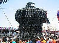 Giant Sivalingam placed at RK Beach