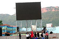 TV screen in Tenneti Park 