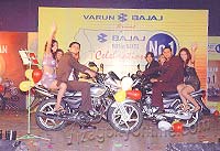 Mumbai models displaying Motor cycles