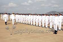 Vice Admiral Anil Chopra inspects ins dega