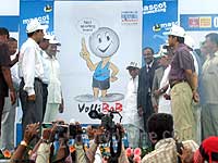 'Vollibob', the mascot for ONGC Cup