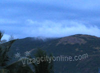 Clouds rolling down the hills of Vizag